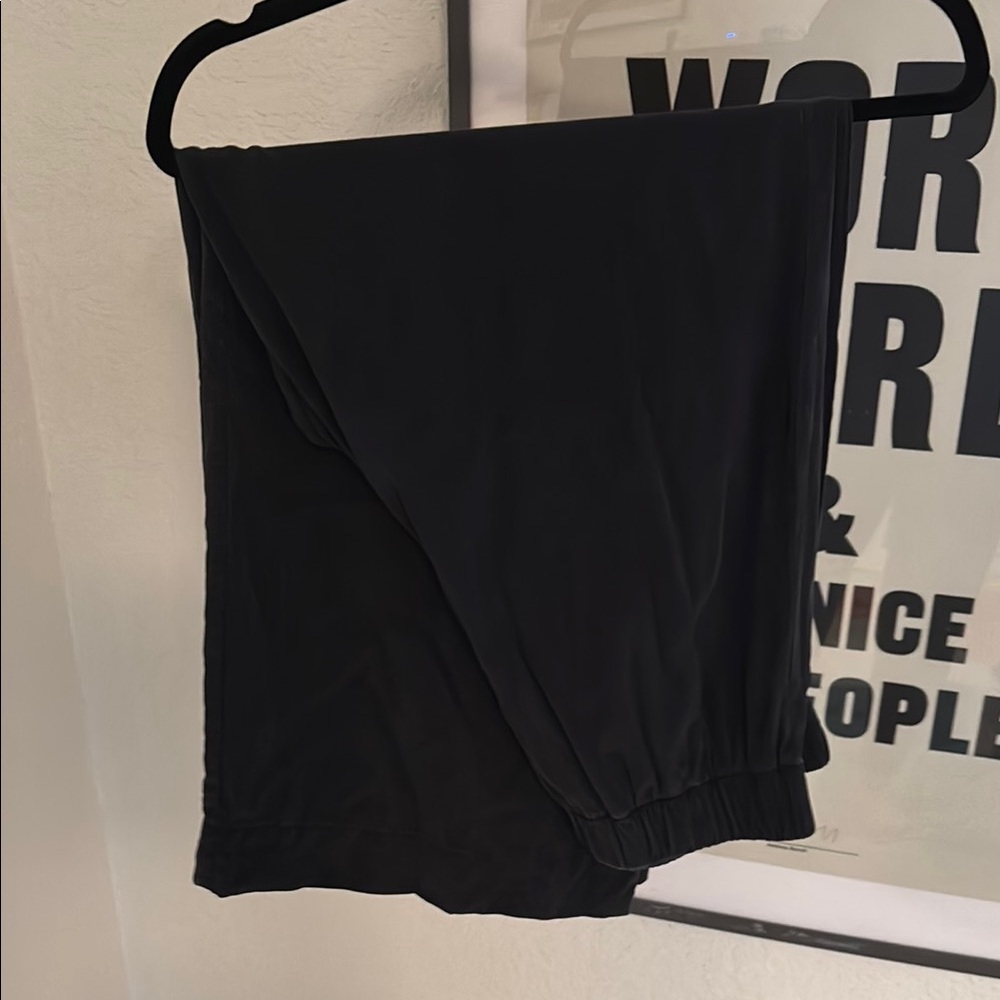 Elizabeth Suzann Florence Black Silk Elastic Waist Trousers